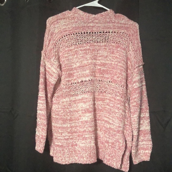 Abercrombie & Fitch Cardigan Pink Sweater with Pockets Size Small - Picture 2 of 3